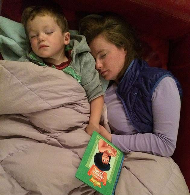 JUNGLE BOOK_mom_conor_asleep_reading